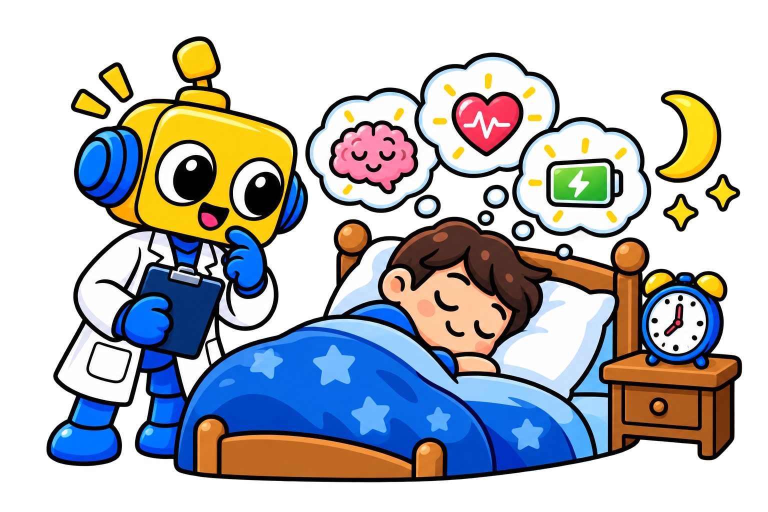 Robot ilmuwan mengajak menguji pemahaman tentang tidur dan kerja otak.